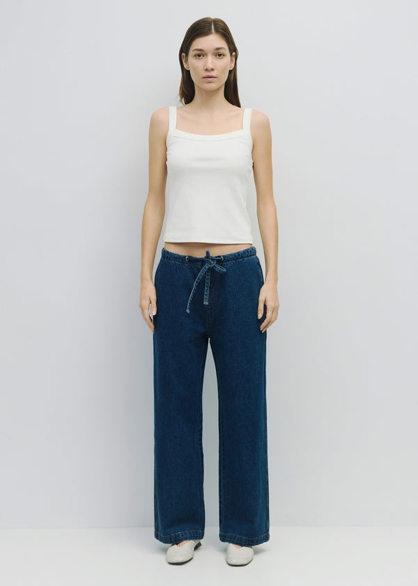 Shane Drawstring Denim Pants