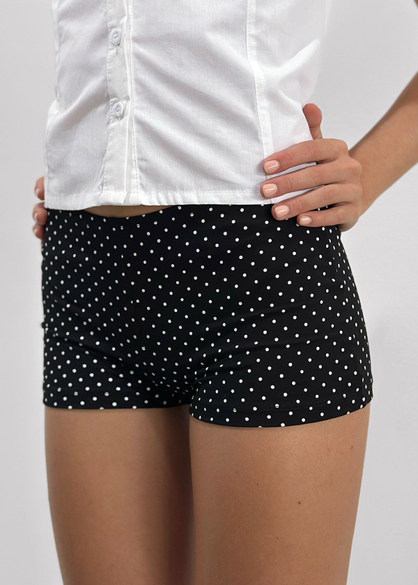 Eunia Short | Micro Polka Black