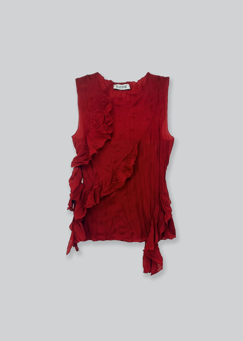 Asymmetric Ruffle Top