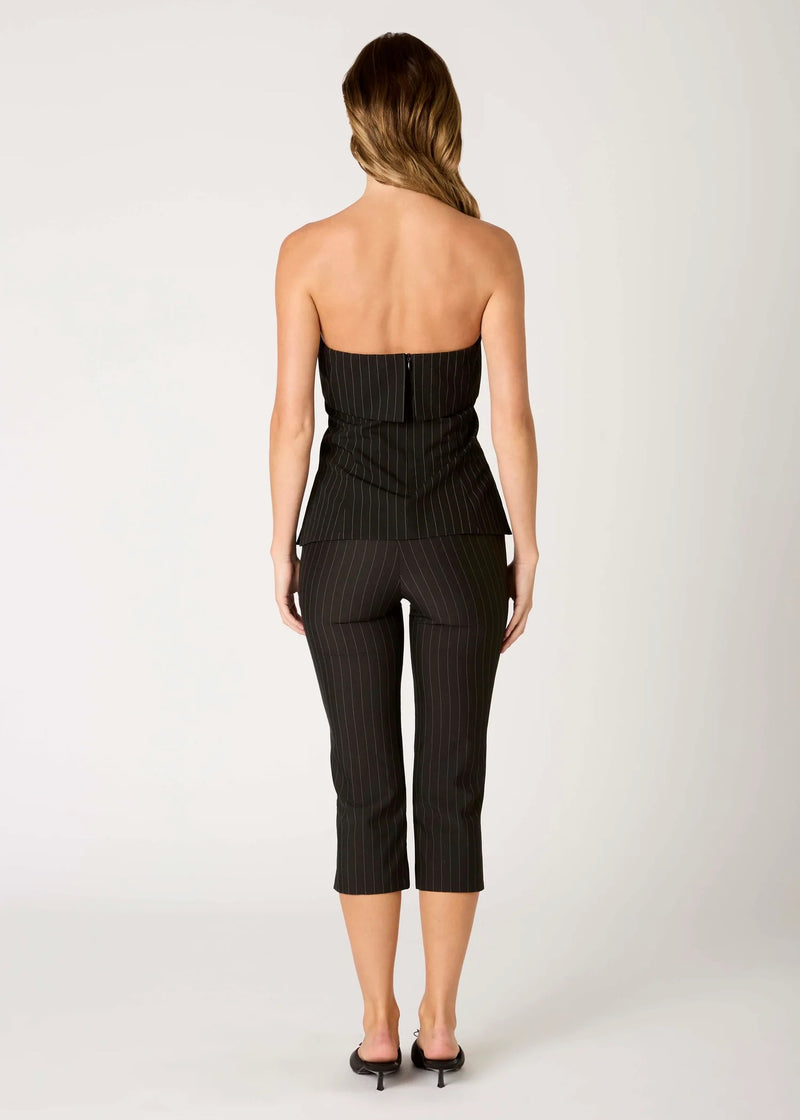 Rob Pinstripe Tube Top