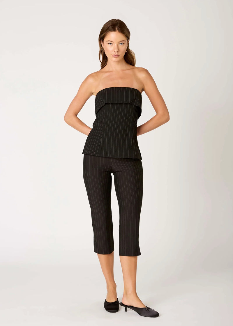 Rob Pinstripe Tube Top