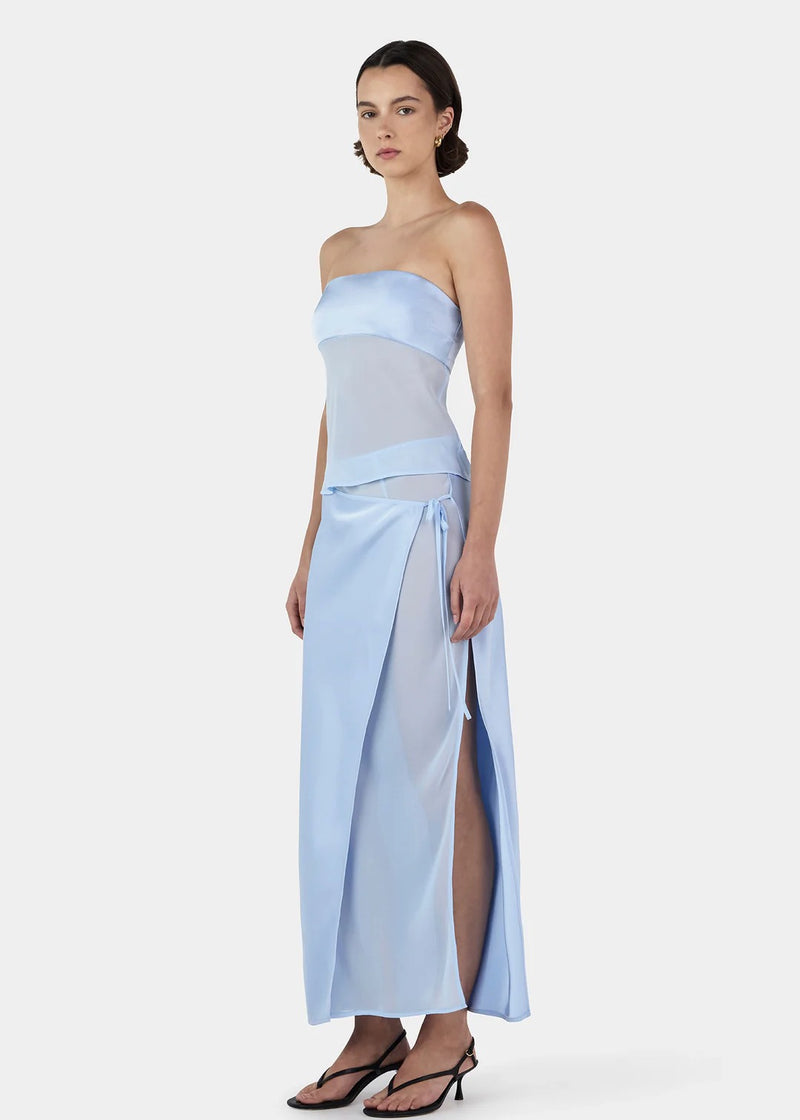 Ricky Midi Skirt | Baby Blue