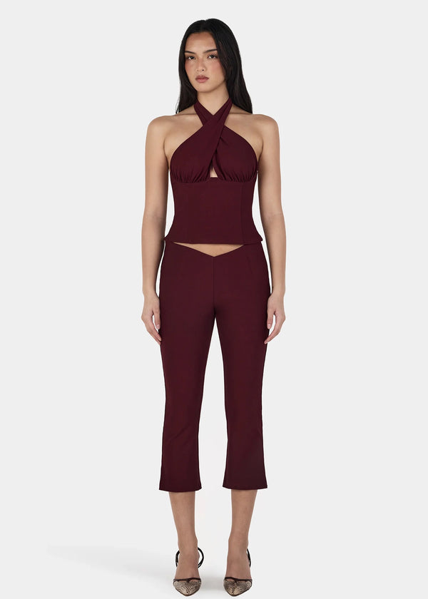 Reyna Capri | Burgundy