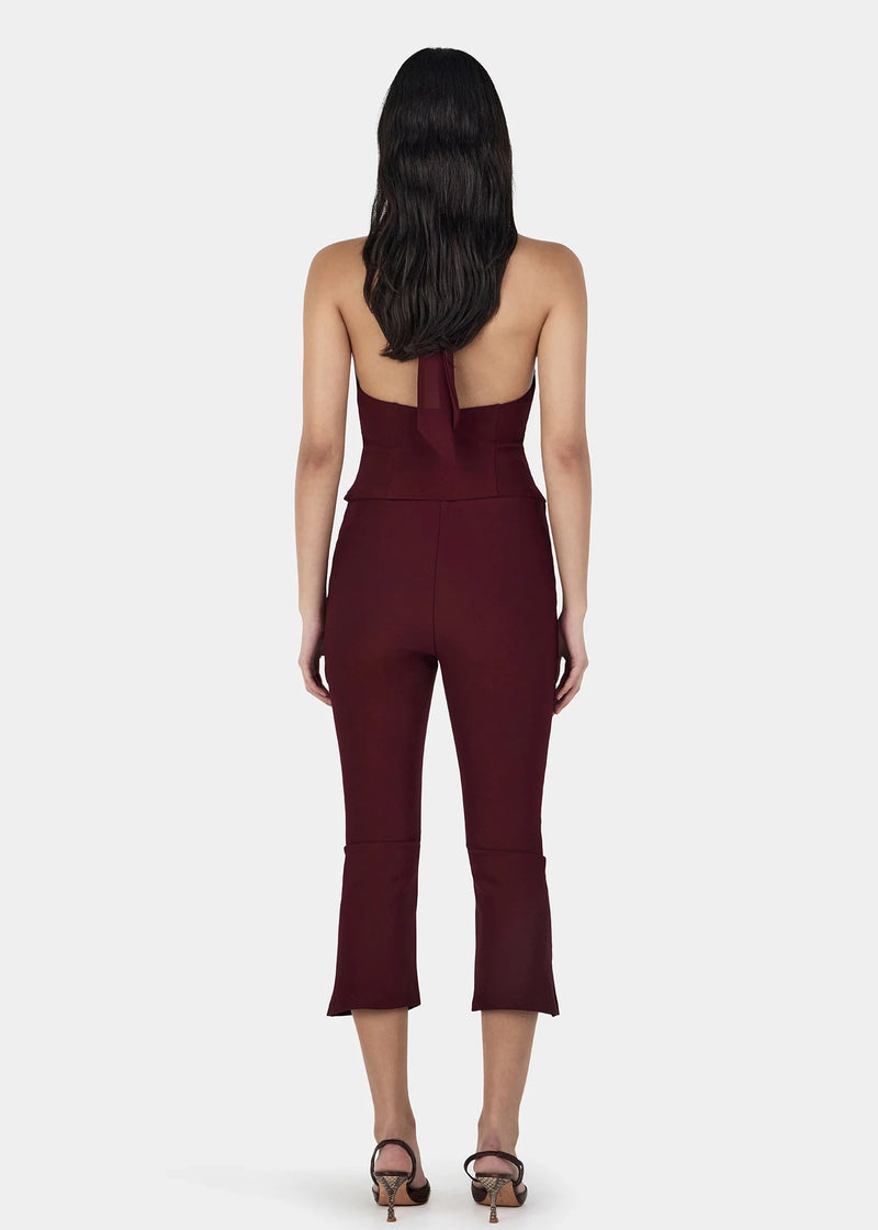 Chelsea Halter Top | Burgundy