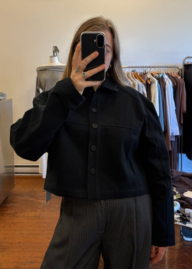 Zaria Crop Jacket | DARK NAVY