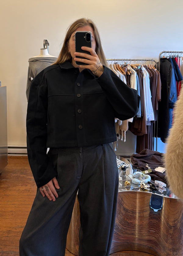 Zaria Crop Jacket | DARK NAVY