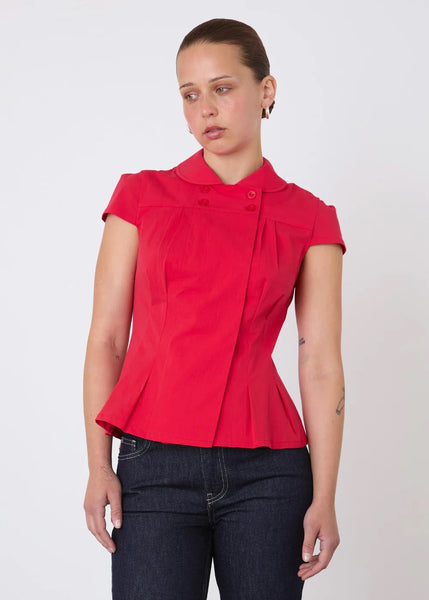 PEACHY DEN Missy Blouse | Porcelaine | VANCOUVER, CANADA – SIISTA