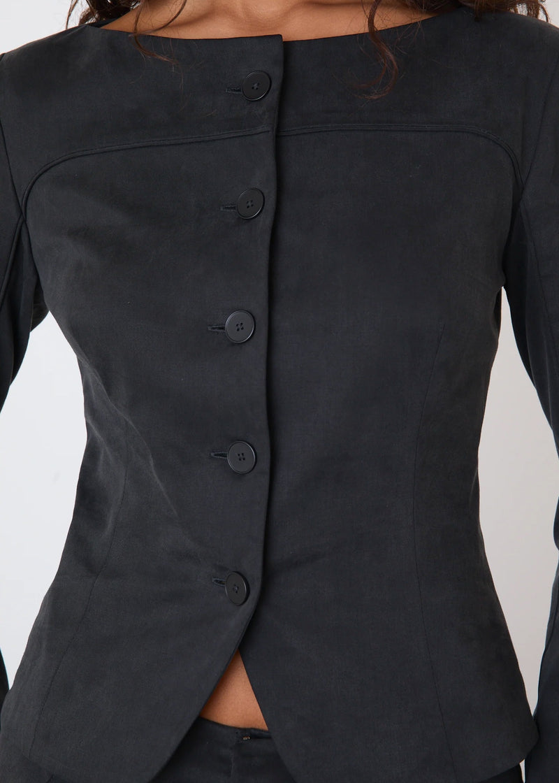 The Bardot Top | Onyx