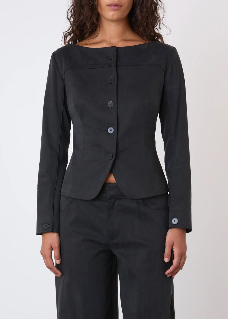 The Bardot Top | Onyx