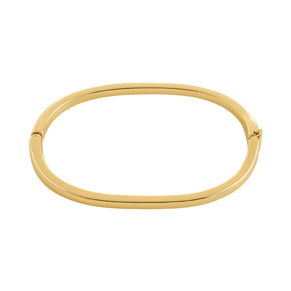 ALAIA Oval Bangle | gold-plated