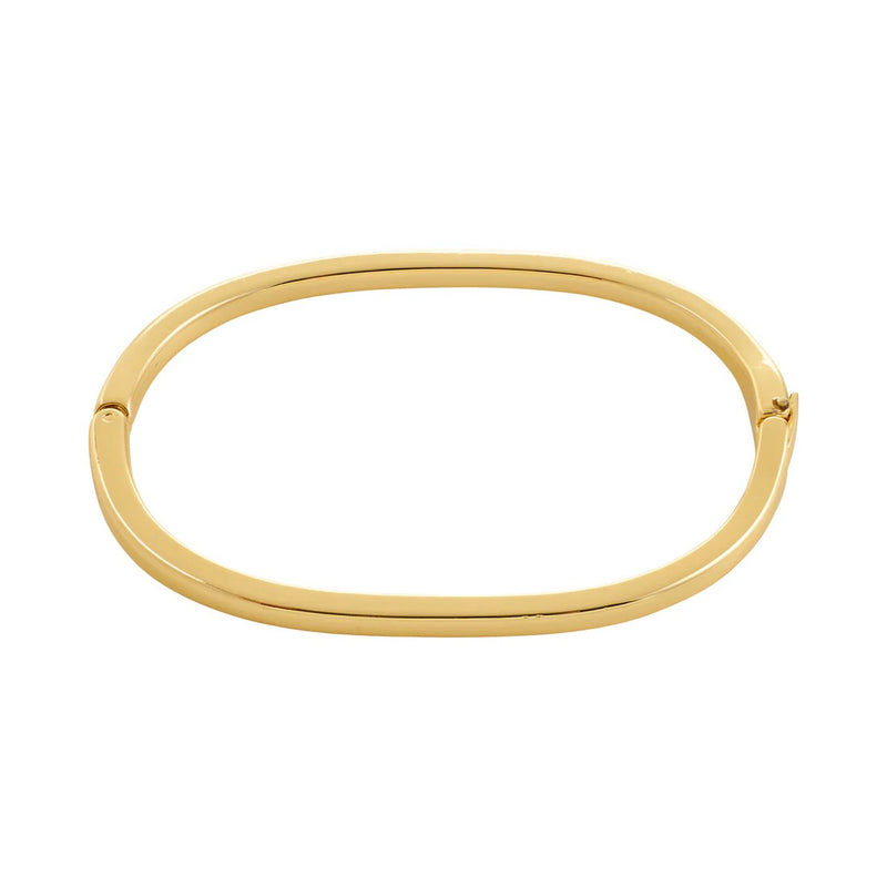 ALAIA Oval Bangle | gold-plated