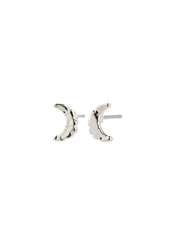 BETWEEN Moon Earrings | Silver-Plated