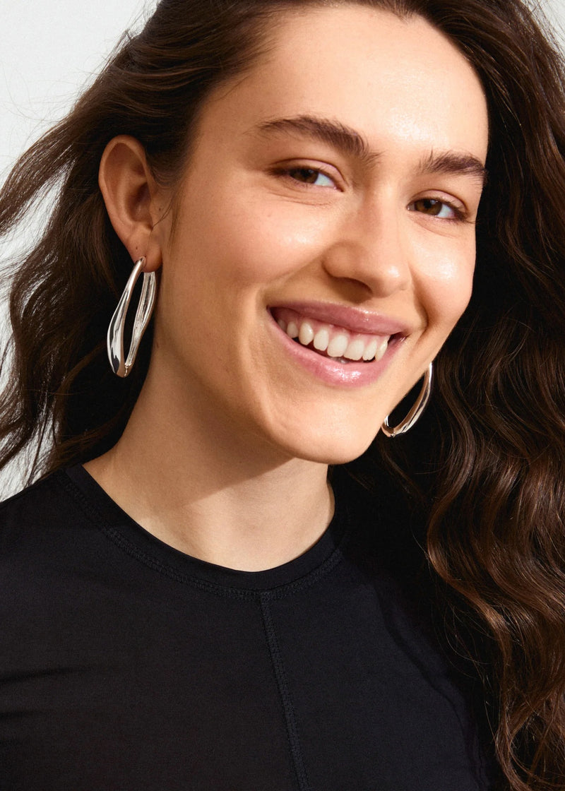 DUNE Hoop Earrings | Silver-Plated