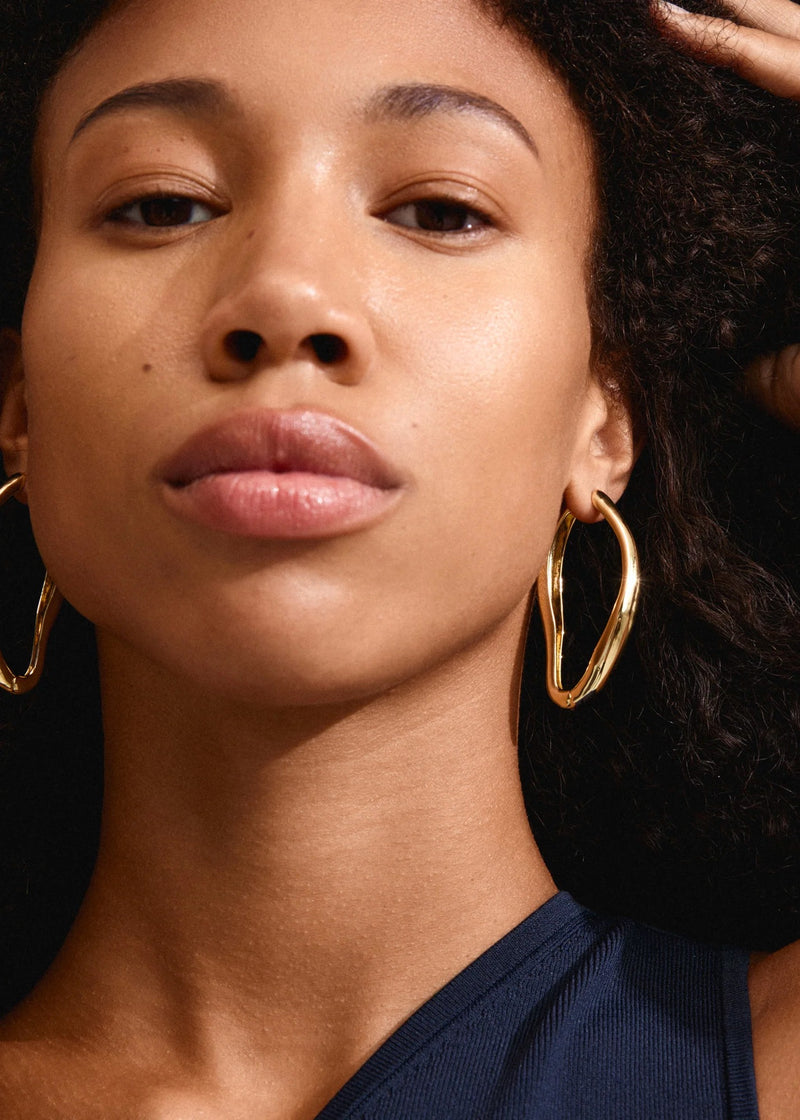 DUNE Hoop Earrings | Gold-Plated