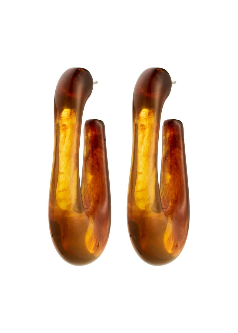 ELIJAH Earrings | Brown
