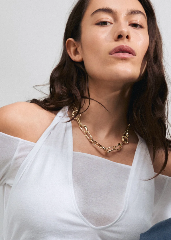 BELIEVE Organic Chain Necklace | Gold-Plated