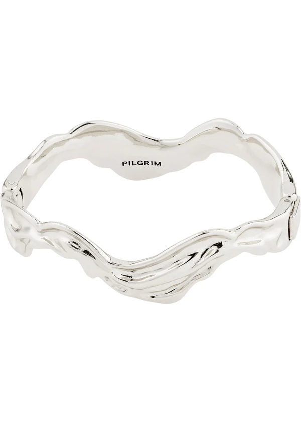 FEEL Wavy Bangle | Silver-Plated