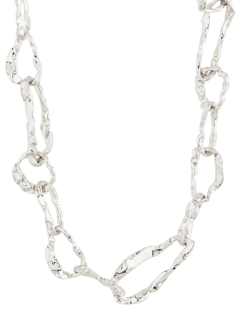 BELIEVE Organic Chain Necklace | Silver-Plated