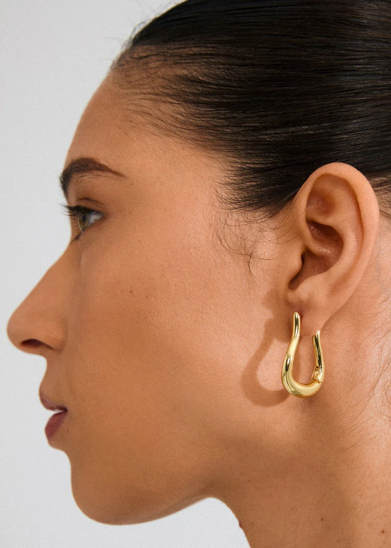 UNFOLD hoops | Gold-Plated