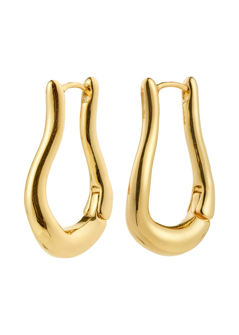 UNFOLD hoops | Gold-Plated