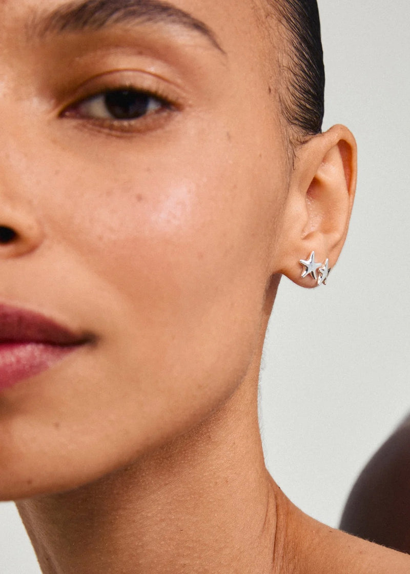 ANDRÉ Mini Star Studs | Silver-Plated
