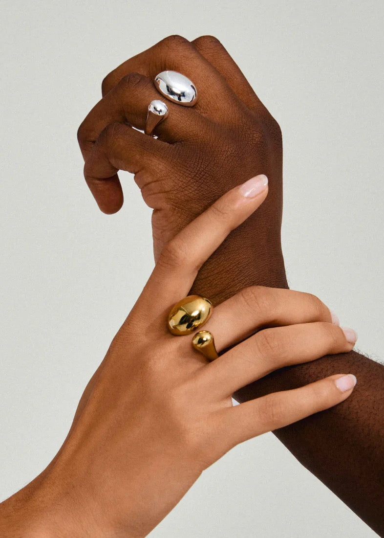 ALVIN Bubble Dome Ring | Silver-Plated