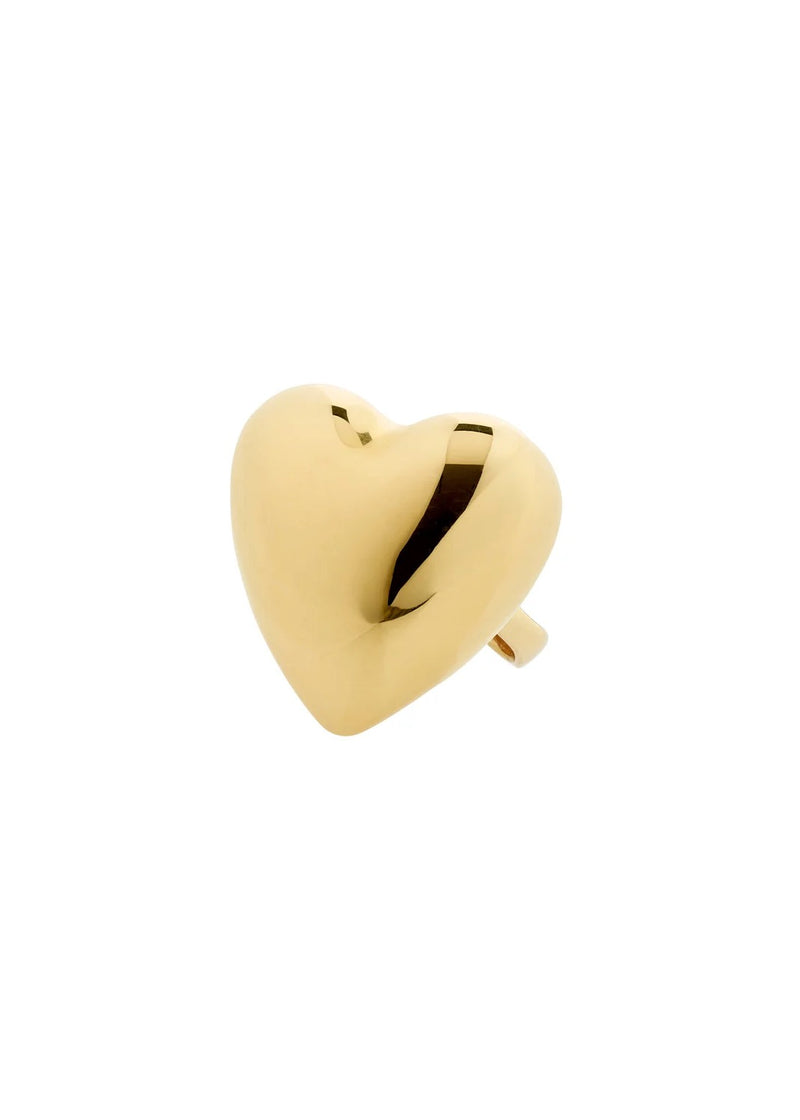 ANNEMETTE Chunky Heart Ring | Gold-Plated