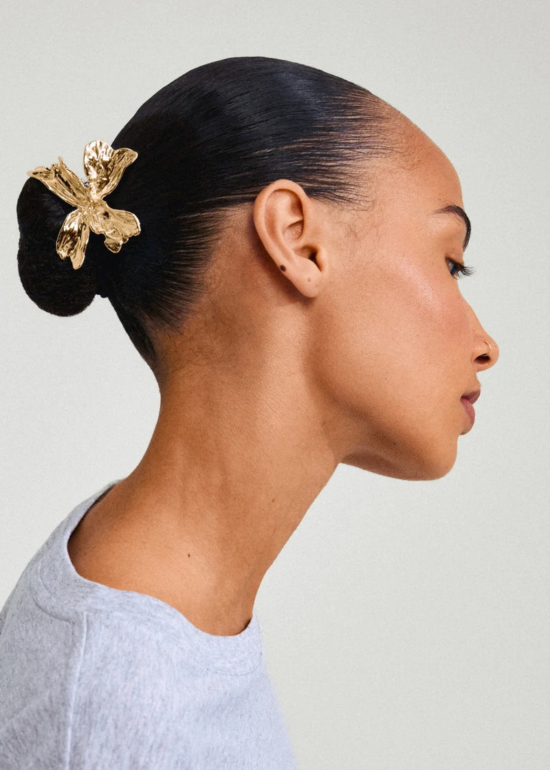 DREAM Floral Hair Accessory | Gold-Plated