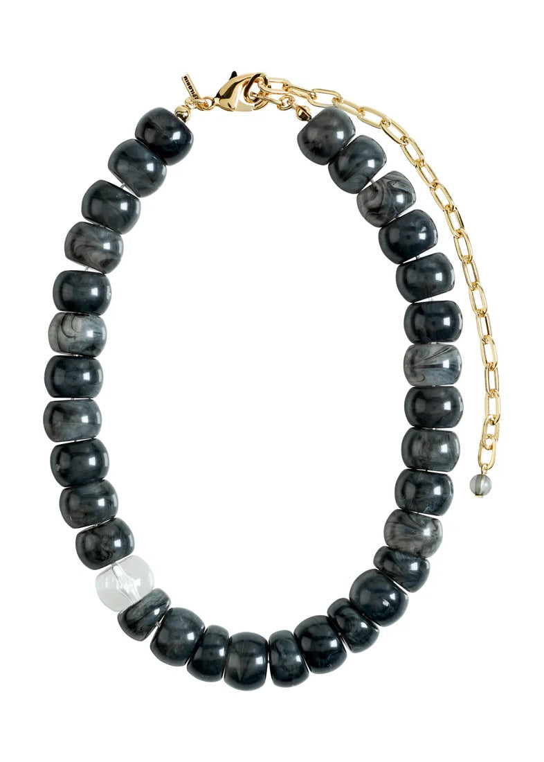 ECLIPSE Acrylic Chunky Beads Necklace |  Grey