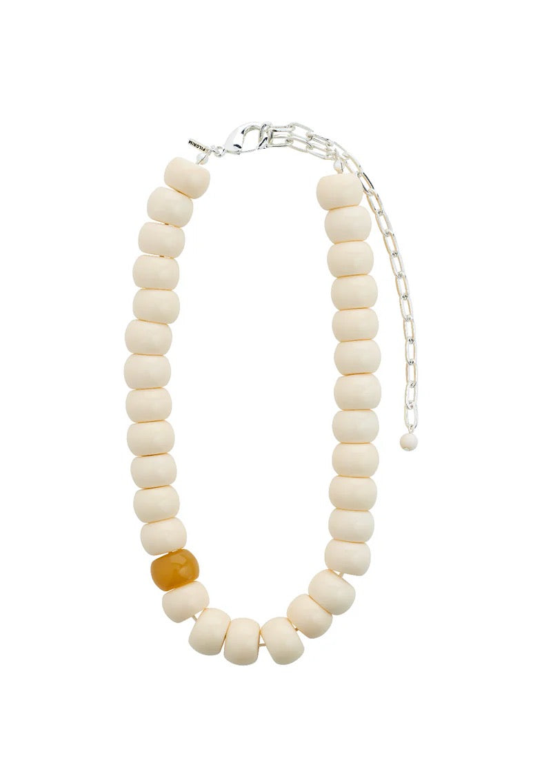 ECLIPSE Acrylic Chunky Beads Necklace |  Beige