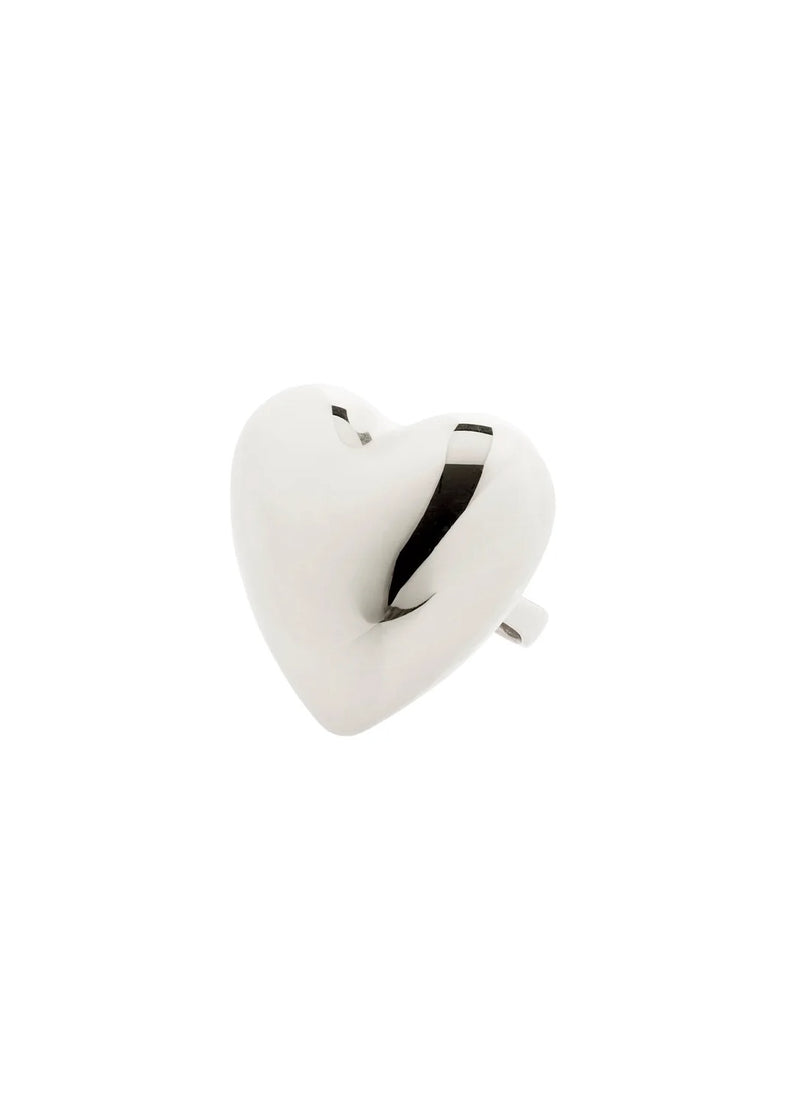 ANNEMETTE Chunky Heart Ring | Silver-Plated