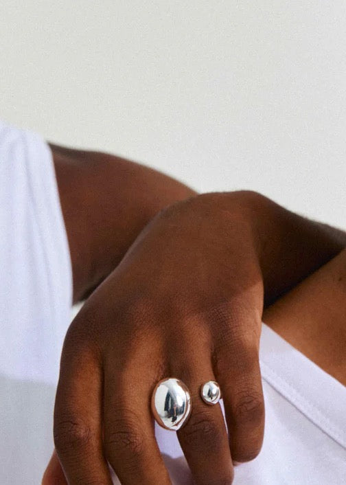 ALVIN Bubble Dome Ring | Silver-Plated