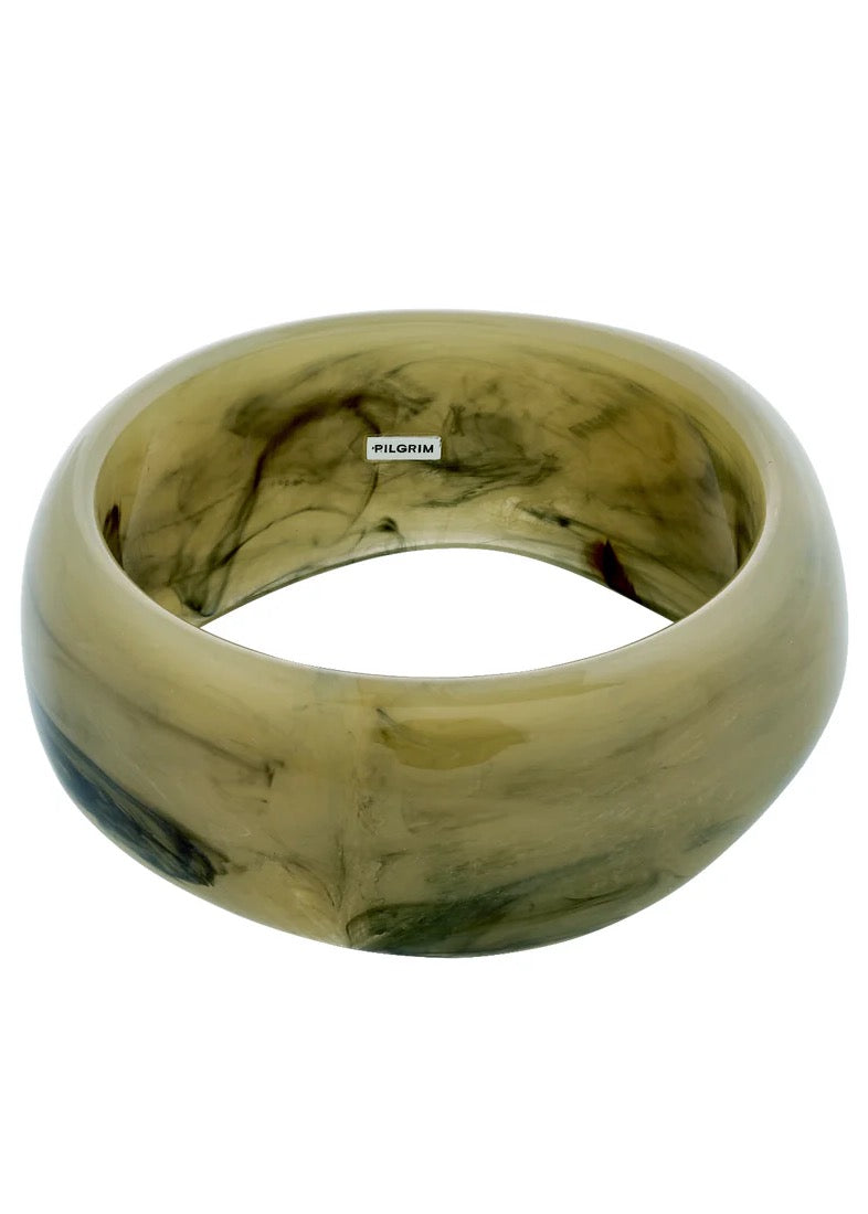 AASE Acrylic Maxi Bangle | Dusty Green