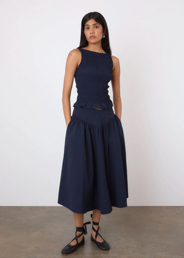 The Deba Top | Midnight - Navy