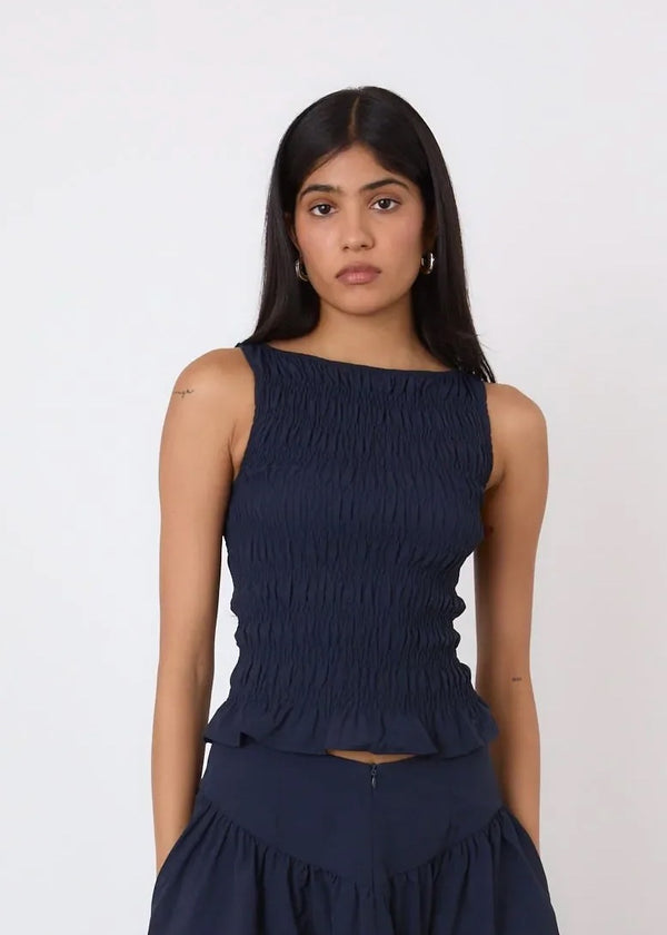 The Deba Top | Midnight - Navy