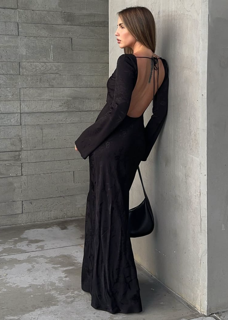 'Sweet Talker' Maxi Dress with Open Back