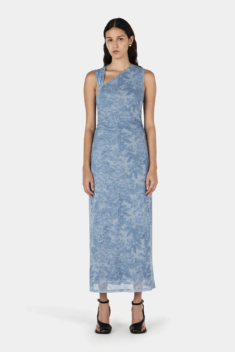 Rushton Midi Dress | Blue Paisley