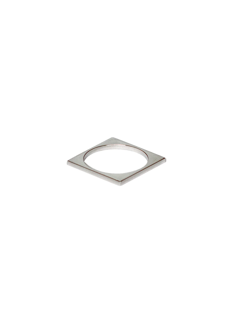 Silver Square Ring