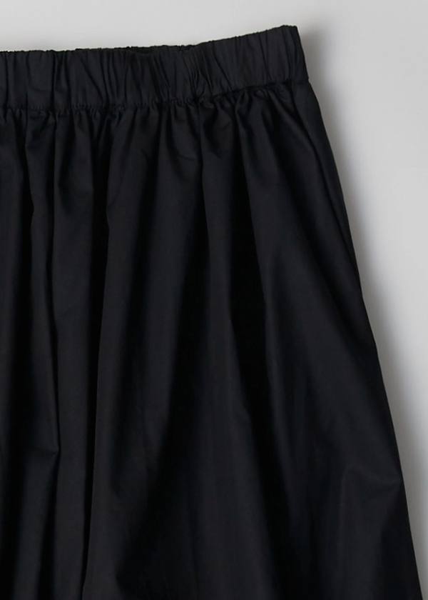 'Bella' Balloon Midi Skirt | Black