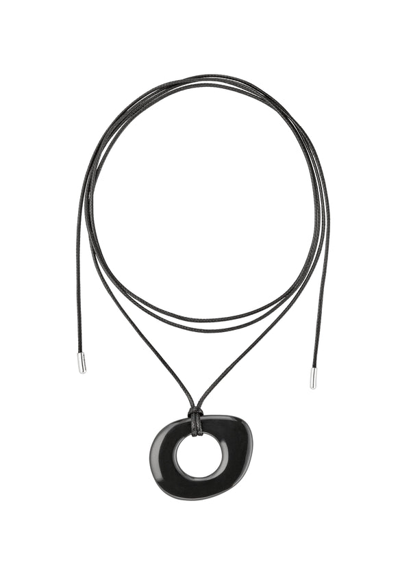 Catalina Black Cord Necklace