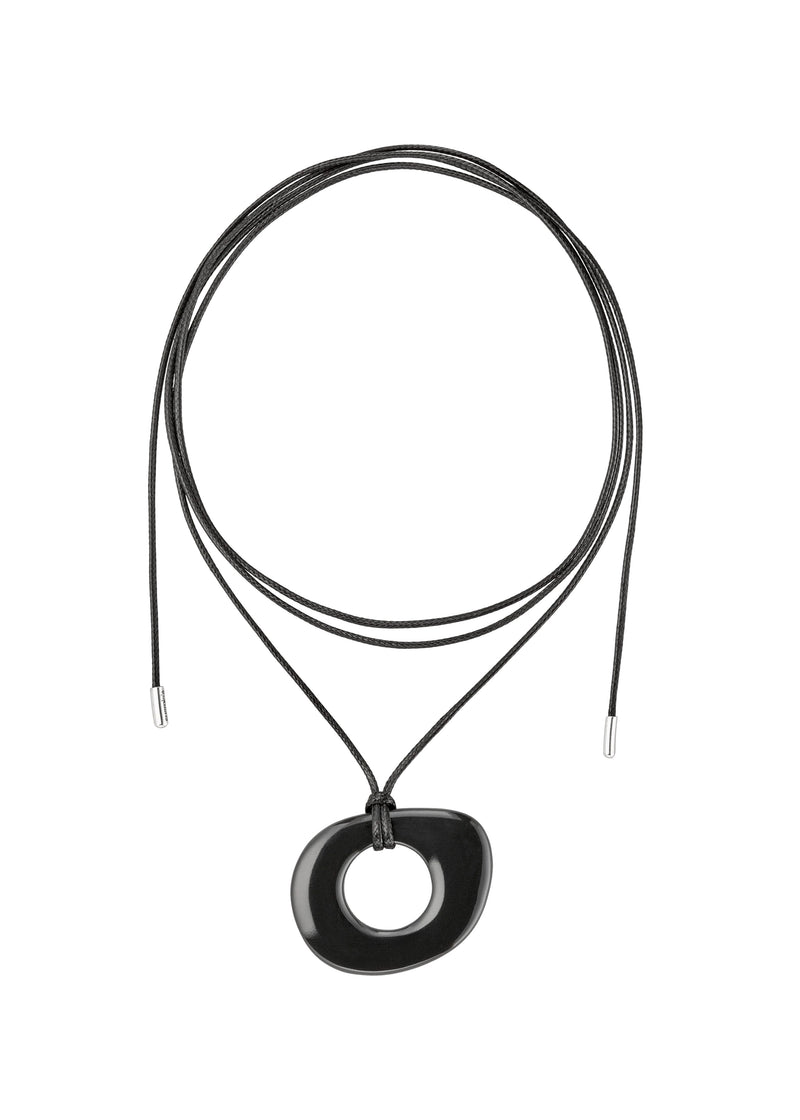 Catalina Black Cord Necklace