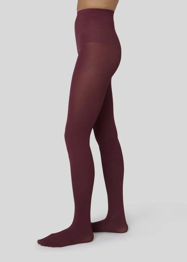 Olivia Premium Tights | Deep Red