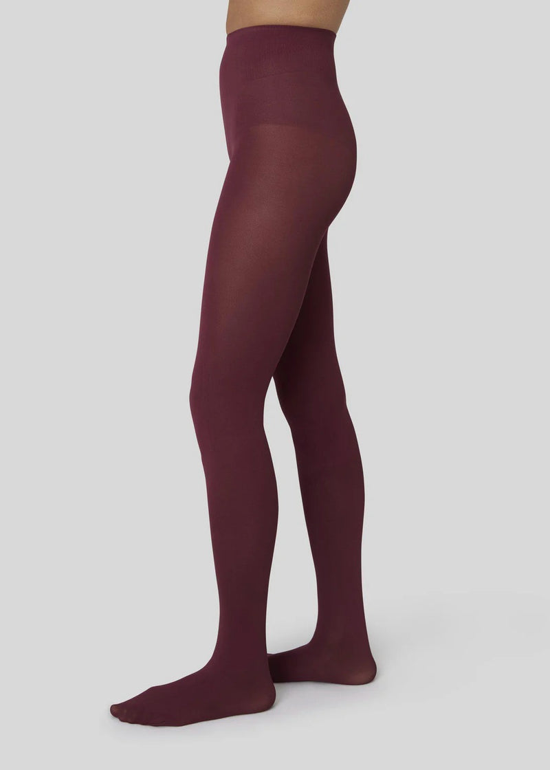 Olivia Premium Tights | Deep Red