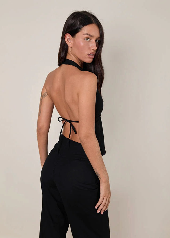 Syrma Backless Halterneck Top