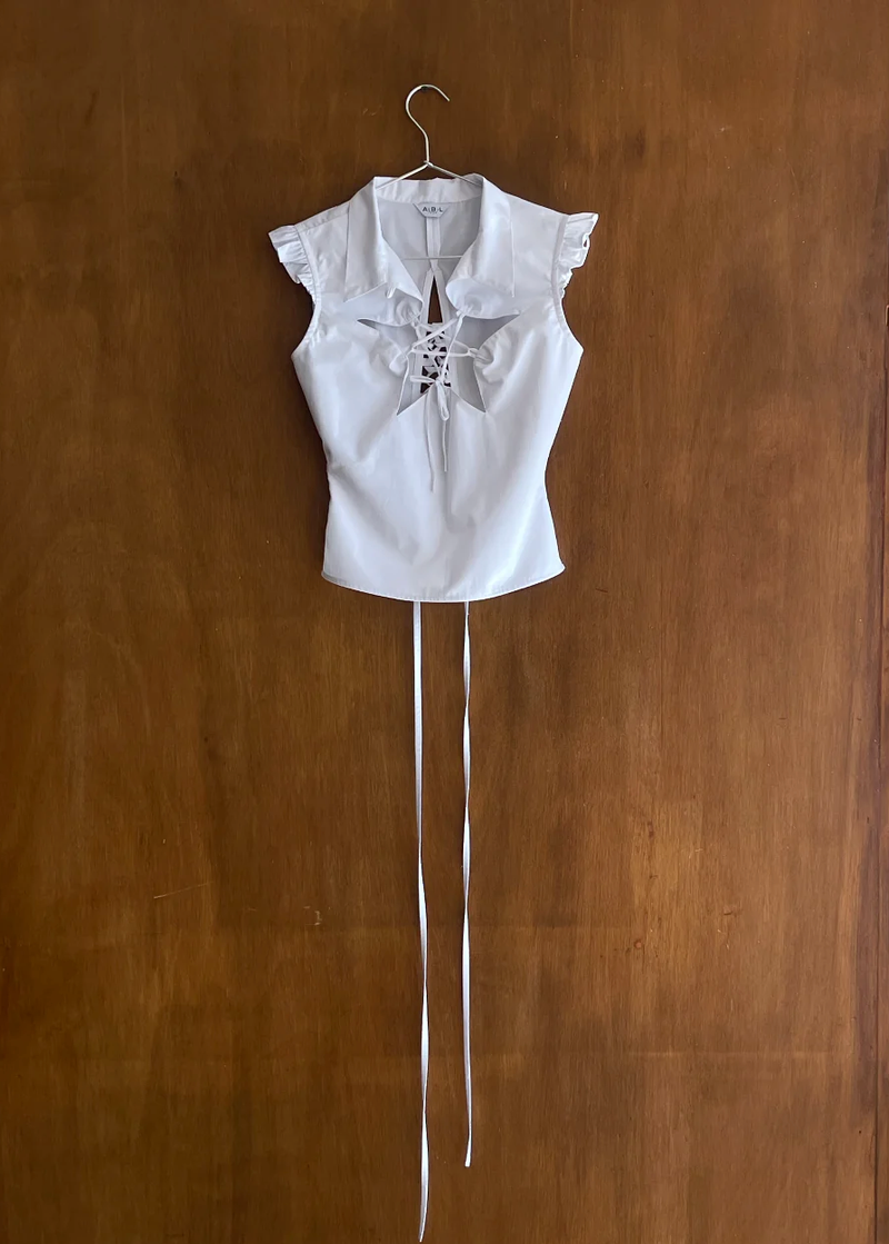 Snow Angel Star Top | White