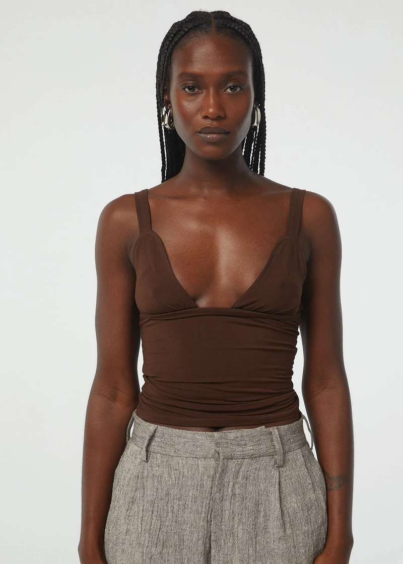 Josephine Tank Top | Chocolate