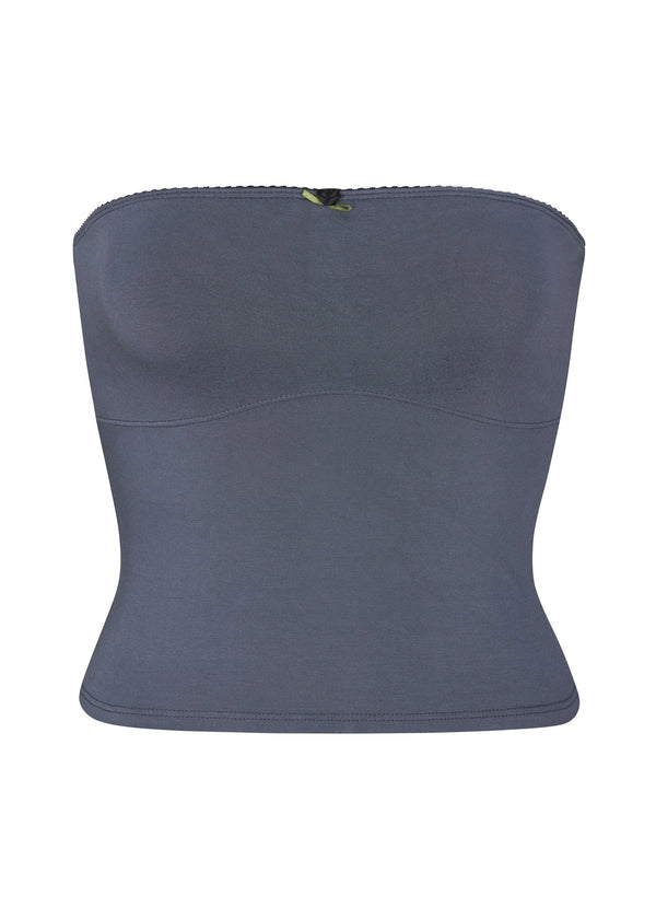 Lined Contour Tube Top in Slate