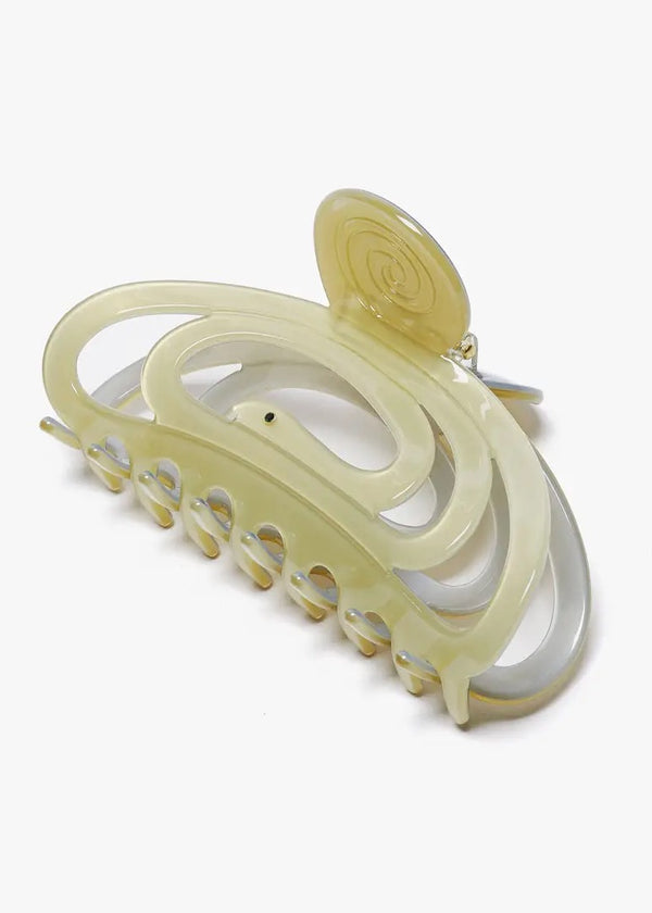 Corra Claw Green Acetate Snake Women's Hair Claw