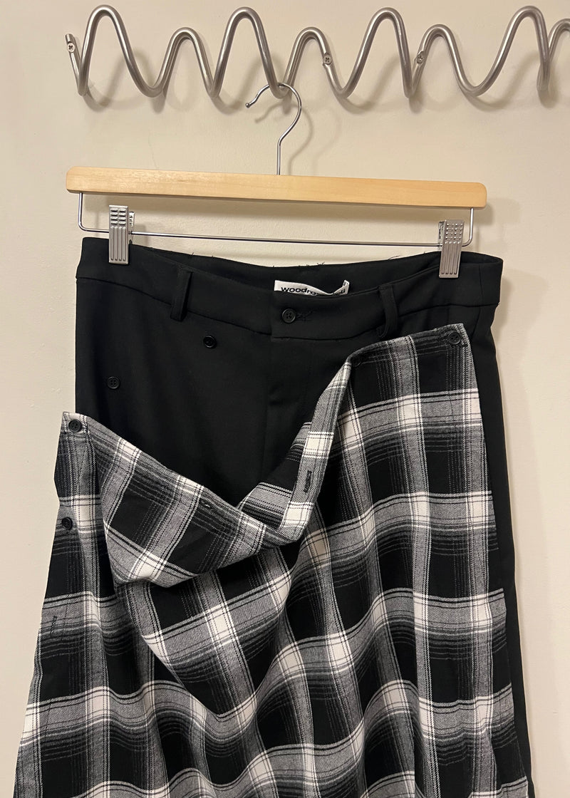 Office Party Plaid Skirt