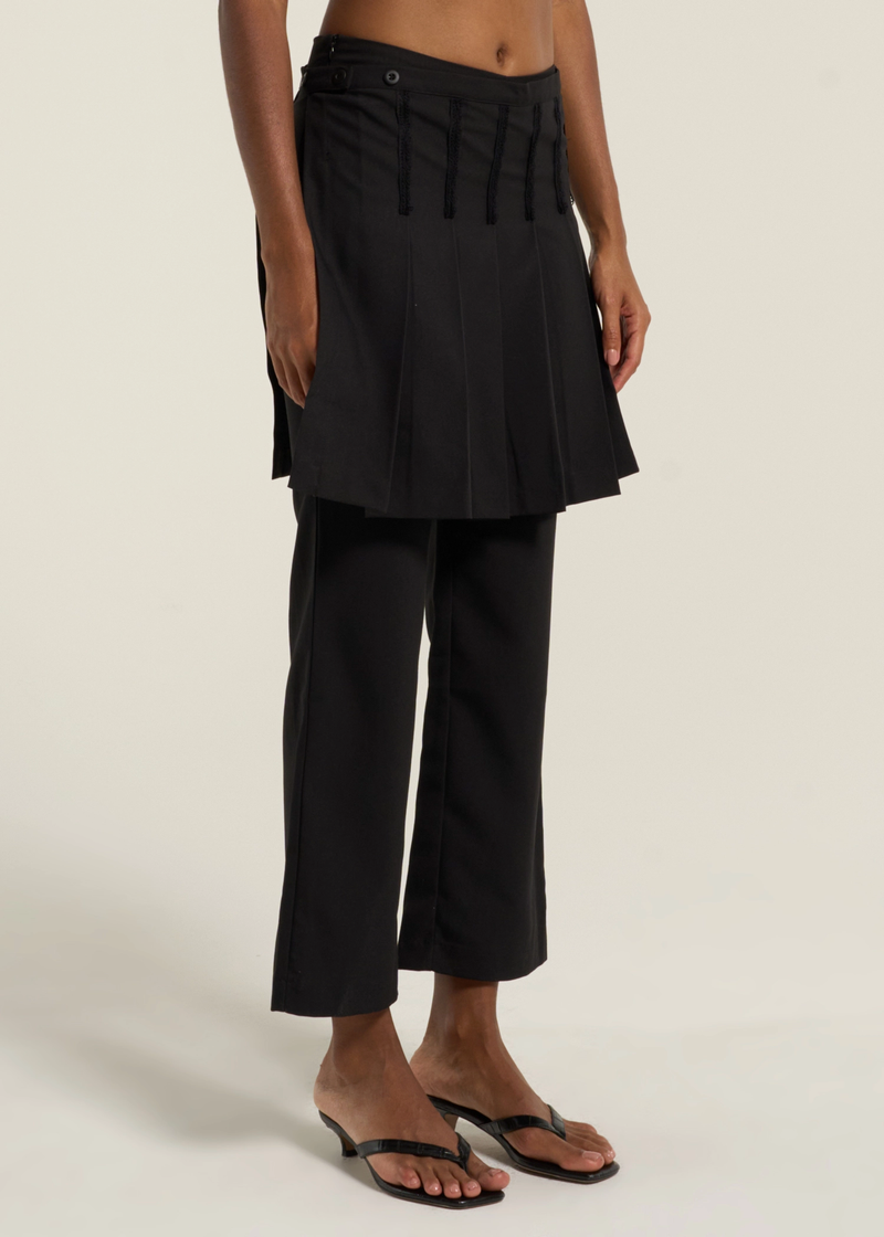 Say it Skirt Pants | Black